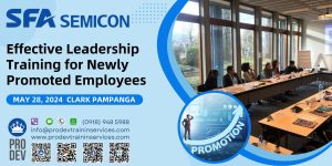 Leadership Training for Newly Promoted Employees of SFA Semicon Phils Corporation