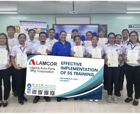 5S Training at Lamcor Laguna Autoparts Manufacturing Corporation of the Philippines